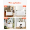image:imageVEVOR Retractable Baby Gate Extends to 2027 inch Extra Wide 39 inch Tall with Reinforced Fiberglass Strips Avoids Crawling Through Mesh Dog Gate for Decks Doorways Garages Indoor BlackWhite
