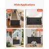image:imageVEVOR Retractable Baby Gate Extends to 2027 inch Extra Wide 39 inch Tall with Reinforced Fiberglass Strips Avoids Crawling Through Mesh Dog Gate for Decks Doorways Garages Indoor BlackBlack