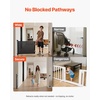 image:imageVEVOR Retractable Baby Gate Extends to 2027 inch Extra Wide 39 inch Tall with Reinforced Fiberglass Strips Avoids Crawling Through Mesh Dog Gate for Decks Doorways Garages Indoor BlackBlack
