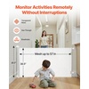 image:imageVEVOR Retractable Baby Gate Extends to 2027 inch Extra Wide 39 inch Tall with Reinforced Fiberglass Strips Avoids Crawling Through Mesh Dog Gate for Decks Doorways Garages Indoor BlackWhite