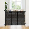 image:imageVEVOR Retractable Baby Gate Extends to 2027 inch Extra Wide 39 inch Tall with Reinforced Fiberglass Strips Avoids Crawling Through Mesh Dog Gate for Decks Doorways Garages Indoor BlackBlack