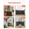 image:imageVEVOR Retractable Baby Gate Extends to 2027 inch Extra Wide 39 inch Tall with Reinforced Fiberglass Strips Avoids Crawling Through Mesh Dog Gate for Decks Doorways Garages Indoor BlackBlack