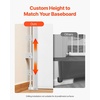 image:imageVEVOR Retractable Baby Gate Extends to 2027 inch Extra Wide 39 inch Tall with Reinforced Fiberglass Strips Avoids Crawling Through Mesh Dog Gate for Decks Doorways Garages Indoor BlackWhite