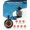 image:imageVEVOR Sand Filter 18Inch 40 GPM Above Inground Swimming Pool Sand Filter System with 7Way MultiPort Valve Backwash Rinse Recirculate Waste Winter Closed Modes for Above In Ground Pools18Inch  40 GPM