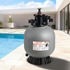 image:imageVEVOR Sand Filter 18Inch 40 GPM Above Inground Swimming Pool Sand Filter System with 7Way MultiPort Valve Backwash Rinse Recirculate Waste Winter Closed Modes for Above In Ground Pools20Inch  50 GPM