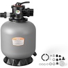 image:imageVEVOR Sand Filter 18Inch 40 GPM Above Inground Swimming Pool Sand Filter System with 7Way MultiPort Valve Backwash Rinse Recirculate Waste Winter Closed Modes for Above In Ground Pools18Inch  40 GPM