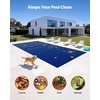 image:imageVEVOR Solar Pool Cover 24 x 12 ft Rectangle Solar Cover 12 mil for Pools Inground Above Ground Swimming Pool Solar Blanket with Bubble Heat Retaining Solar Covers BlueBlueBlack
