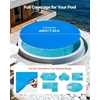 image:imageVEVOR Solar Pool Cover 24 x 12 ft Rectangle Solar Cover 12 mil for Pools Inground Above Ground Swimming Pool Solar Blanket with Bubble Heat Retaining Solar Covers BlueBlue