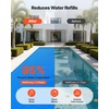 image:imageVEVOR Solar Pool Cover 24 x 12 ft Rectangle Solar Cover 12 mil for Pools Inground Above Ground Swimming Pool Solar Blanket with Bubble Heat Retaining Solar Covers BlueBlue