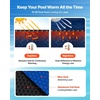 image:imageVEVOR Solar Pool Cover 24 x 12 ft Rectangle Solar Cover 12 mil for Pools Inground Above Ground Swimming Pool Solar Blanket with Bubble Heat Retaining Solar Covers BlueBlueBlack