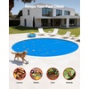 image:imageVEVOR Solar Pool Cover 24 x 12 ft Rectangle Solar Cover 12 mil for Pools Inground Above Ground Swimming Pool Solar Blanket with Bubble Heat Retaining Solar Covers BlueBlue