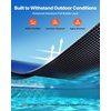 image:imageVEVOR Solar Pool Cover 24 x 12 ft Rectangle Solar Cover 12 mil for Pools Inground Above Ground Swimming Pool Solar Blanket with Bubble Heat Retaining Solar Covers BlueBlueBlack