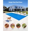 image:imageVEVOR Solar Pool Cover 24 x 12 ft Rectangle Solar Cover 12 mil for Pools Inground Above Ground Swimming Pool Solar Blanket with Bubble Heat Retaining Solar Covers BlueBlue