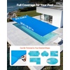 image:imageVEVOR Solar Pool Cover 24 x 12 ft Rectangle Solar Cover 12 mil for Pools Inground Above Ground Swimming Pool Solar Blanket with Bubble Heat Retaining Solar Covers BlueBlue
