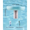 image:imageVEVOR Solar Pool Ionizer Round Copper Pool Ionizer Up to 45000 Gal Floating Automatic Water Cleaner and Purifier Chlorine Free Water with Copper Anode Brush and Filter for Pools amp SpasGreen