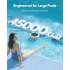 image:imageVEVOR Solar Pool Ionizer Round Copper Pool Ionizer Up to 45000 Gal Floating Automatic Water Cleaner and Purifier Chlorine Free Water with Copper Anode Brush and Filter for Pools amp SpasYellow