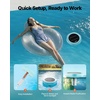 image:imageVEVOR Solar Pool Ionizer Round Copper Pool Ionizer Up to 45000 Gal Floating Automatic Water Cleaner and Purifier Chlorine Free Water with Copper Anode Brush and Filter for Pools amp SpasGreen