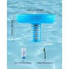 image:imageVEVOR Solar Pool Ionizer Round Copper Pool Ionizer Up to 45000 Gal Floating Automatic Water Cleaner and Purifier Chlorine Free Water with Copper Anode Brush and Filter for Pools amp SpasBlue