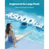 image:imageVEVOR Solar Pool Ionizer Round Copper Pool Ionizer Up to 45000 Gal Floating Automatic Water Cleaner and Purifier Chlorine Free Water with Copper Anode Brush and Filter for Pools amp SpasBlue