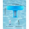 image:imageVEVOR Solar Pool Ionizer Round Copper Pool Ionizer Up to 45000 Gal Floating Automatic Water Cleaner and Purifier Chlorine Free Water with Copper Anode Brush and Filter for Pools amp SpasBlue
