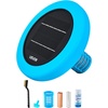 image:imageVEVOR Solar Pool Ionizer Round Copper Pool Ionizer Up to 45000 Gal Floating Automatic Water Cleaner and Purifier Chlorine Free Water with Copper Anode Brush and Filter for Pools amp SpasBlue