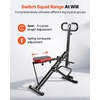 image:imageVEVOR Squat Machine Deep Squat Rowing Machine for Home Easy Setup amp Foldable Exercise Equipment Glute Trainer Machine with 23 HighStrength Resistance Bands Glutes amp Leg Home Workout Machine2 HighStrength Resistance Bands