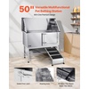 image:imageVEVOR Stainless Steel Dog Washing Station 62 inch Pet Grooming Tub wStairs PE Water Filter Board Faucet amp Showerhead amp Soap Holder Dog Bathtub for Large amp Medium amp Small Pets Right DoorRight RAMP