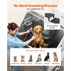 image:imageVEVOR Stainless Steel Dog Washing Station 62 inch Pet Grooming Tub wStairs PE Water Filter Board Faucet amp Showerhead amp Soap Holder Dog Bathtub for Large amp Medium amp Small Pets Right DoorRight STAIRS