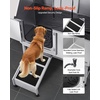 image:imageVEVOR Stainless Steel Dog Washing Station 62 inch Pet Grooming Tub wStairs PE Water Filter Board Faucet amp Showerhead amp Soap Holder Dog Bathtub for Large amp Medium amp Small Pets Right DoorLeft RAMP