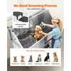 image:imageVEVOR Stainless Steel Dog Washing Station 62 inch Pet Grooming Tub wStairs PE Water Filter Board Faucet amp Showerhead amp Soap Holder Dog Bathtub for Large amp Medium amp Small Pets Right DoorRight STAIRS