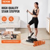 image:imageVEVOR Stair Stepper Mini Stepper for Exercise at Home Hydraulic Fitness Stepper with Resistance Bands Full Body Workout Cardio Equipment Stair ClimberTwisting Stepper