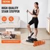 image:imageVEVOR Stair Stepper Mini Stepper for Exercise at Home Hydraulic Fitness Stepper with Resistance Bands Full Body Workout Cardio Equipment Stair ClimberAdjustable Twisting Stepper