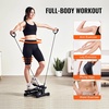 image:imageVEVOR Stair Stepper Mini Stepper for Exercise at Home Hydraulic Fitness Stepper with Resistance Bands Full Body Workout Cardio Equipment Stair ClimberAdjustable Twisting Stepper