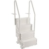 image:imageVEVOR Swimming Pool Ladder 4Step Double Handrails Stairs with NonSlip Heavy Duty Steps Max Load Capacity 400 lbs for 4854 in Inground amp AboveGround Pools of Any Decking Surface Milk WhiteMilk White