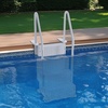 image:imageVEVOR Swimming Pool Ladder 4Step Double Handrails Stairs with NonSlip Heavy Duty Steps Max Load Capacity 400 lbs for 4854 in Inground amp AboveGround Pools of Any Decking Surface Milk WhiteGray