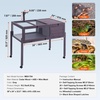 image:imageVEVOR Tortoise Habitat Cedar Wooden Tortoise House Indoor amp Outdoor Tortoise Enclosure with Light Stand Reptile Enclosure Small Animal Cage with Stand Legs for Gecko Lizard SnakeD With Casters Legs