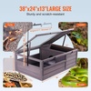 image:imageVEVOR Tortoise Habitat Cedar Wooden Tortoise House Indoor amp Outdoor Tortoise Enclosure with Light Stand Reptile Enclosure Small Animal Cage with Stand Legs for Gecko Lizard SnakeA Tortoise Habitat
