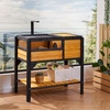 image:imageVEVOR Tortoise Habitat Cedar Wooden Tortoise House Indoor amp Outdoor Tortoise Enclosure with Light Stand Reptile Enclosure Small Animal Cage with Stand Legs for Gecko Lizard SnakeC With Legs