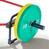 image:imageVEVOR Trap Bar Hex Bar 2Inch Hex Barbell 500 LBS Capacity Shrug Bars Weightlifting and Strength Training Equipment Home Gym for Squats Deadlifts Shoulder PressesRed