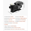 image:imageVEVOR Variable Speed Pool Pump 15 HP AC 220240V 115 GPM InAbove Swimming Pool Pump with Filter Basket Powerful Self Priming Programmable Timer for Inground and Above Ground Swimming Pool15 HP