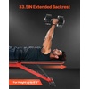 image:imageVEVOR Weight Bench 1200lbs Heavy Duty Stable Weight Bench Press for Full Body Workout Adjustable Exercise Sit up Bench for Home Gym Strength Training Flat Bench with Quick Folding amp Fast Adjustment