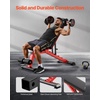 image:imageVEVOR Weight Bench 1200lbs Heavy Duty Stable Weight Bench Press for Full Body Workout Adjustable Exercise Sit up Bench for Home Gym Strength Training Flat Bench with Quick Folding amp Fast Adjustment