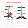 image:imageVEVOR Weight Plate Rack Vertical Weight Plate Tree for 2Inch Weight Plates Standard Weight Plate Tree with Wheels 1000 lbs Load Capacity Weight Storage Holder Home Gym Barbell Rack Storage StandBlackRed