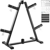 image:imageVEVOR Weight Plate Rack Vertical Weight Plate Tree for 2Inch Weight Plates Standard Weight Plate Tree with Wheels 1000 lbs Load Capacity Weight Storage Holder Home Gym Barbell Rack Storage StandBlack