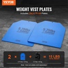 image:imageVEVOR Weight Vest Plates 575 LB Pairs Premium Steel Weighted plates Contoured Ergonomic Fit  WODs Additional Weight for Strength Training Running Fitness Heavy Workouts