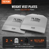 image:imageVEVOR Weight Vest Plates 5758751451975 LB Pairs Premium Steel Weighted plates Additional Weight for Weight Vests for Strength Training Running Fitness Heavy Workouts145LB2 Curved Plates