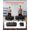 image:imageVEVOR Workout Sandbag Heavy Duty Workout Power Bags with Handles 125200 lbs Adjustable Slam Bag for Fitness Strength Weight Training CrossTraining Home Gym Exercise Black Unfilled