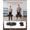 image:imageVEVOR Workout Sandbag Heavy Duty Workout Power Bags with Handles Slam Bag for Fitness Strength Weight Training CrossTraining Home Gym Exercise Black Unfilled5 UP TO 25 LBS