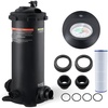 image:imageVEVOR 2026 Pro Pool Cartridge Filter System 100 SqFt Pool Filter for Inground amp Above Ground Pools Compatible WPumps 12HP1HP  Up to 6142 GPH Max Flow Pool Filters for Pools Up to 23775 GallonsCartridge Tank  Element