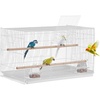 image:imageVEVOR 30 Inch Flight Bird Cage Stackable Bird Cage Parakeet Cage with SlideOut Tray and Handle Small Parrots Birdcage for Cockatiels Budgies Conure Macaw Finch Lovebirds Canaries PigeonsWhite